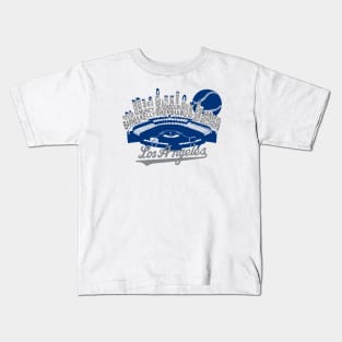 LA Pro Baseball Team Skyline Los Angeles Kids T-Shirt